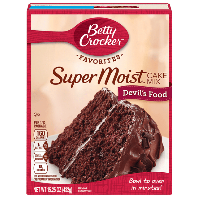 Betty Crocker Super Moist Devil's Food Cake Mix (432g)