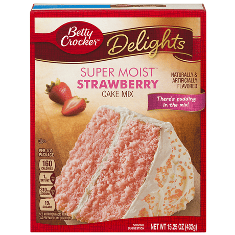 Betty Crocker Super Moist Strawberry Cake Mix (432g)