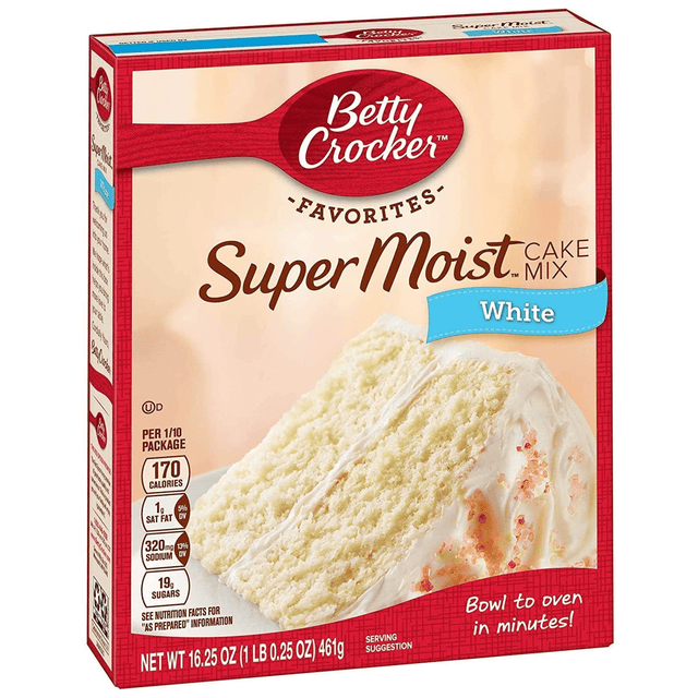 Betty Crocker Super Moist White Cake Mix (461g)