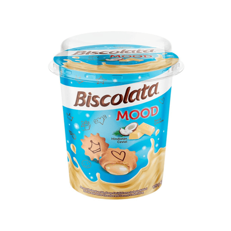 Biscolata White Chocolate & Coconut Filled Biscuit (125g)