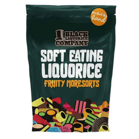 Black Liquorice Company Soft Eating Liquorice Fruity Moresorts (165g)