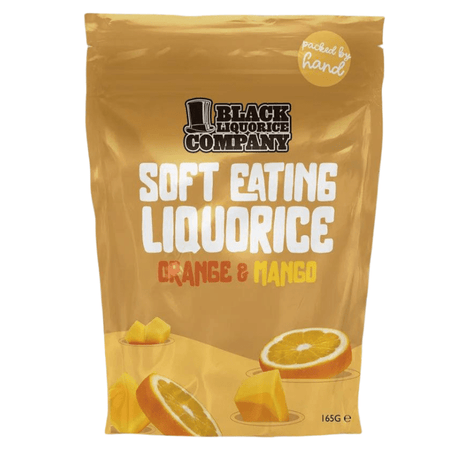 Black Liquorice Company Soft Eating Liquorice Orange & Mango (165g)