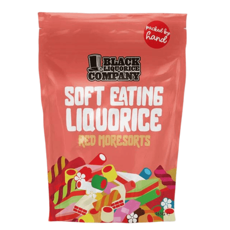 Black Liquorice Company Soft Eating Liquorice Red Moresorts (165g)