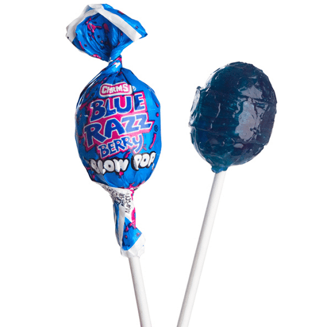 Blow Pop Blue Razz Lollipop (18g)