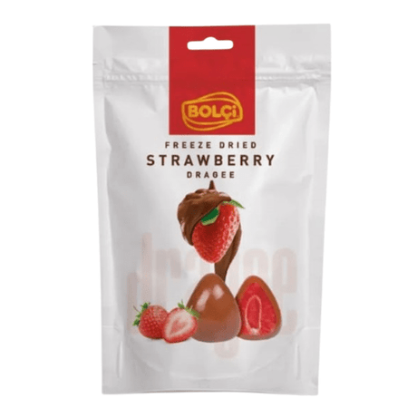 Bolci Freeze Dried Milk Chocolate Strawberry Pouch 80g