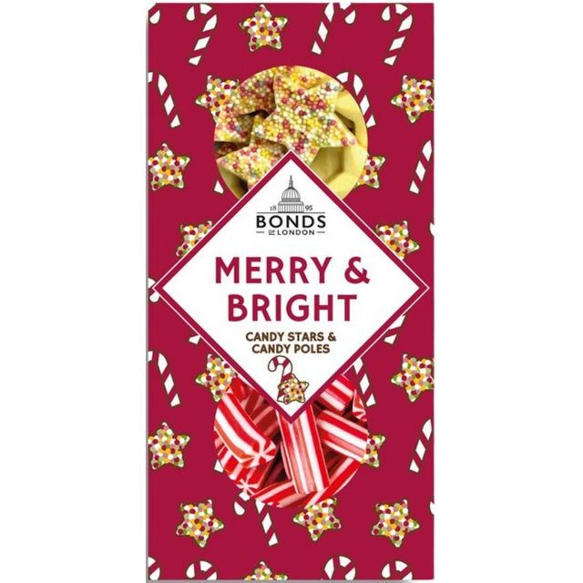 Bonds Merry And Bright Candy Stars And Candy Poles (160g)