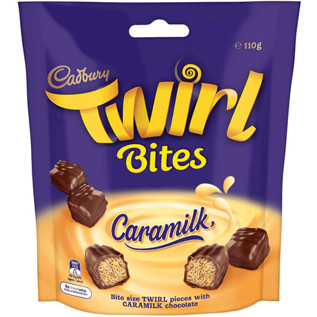 Cadbury Caramilk Twirl Bites (110g)