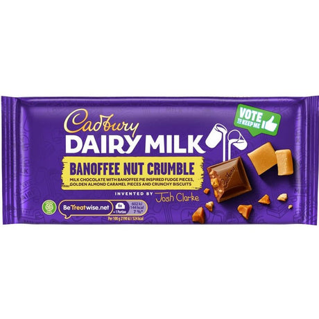 Cadbury Dairy Milk Banoffee Nut Crumble (110g)