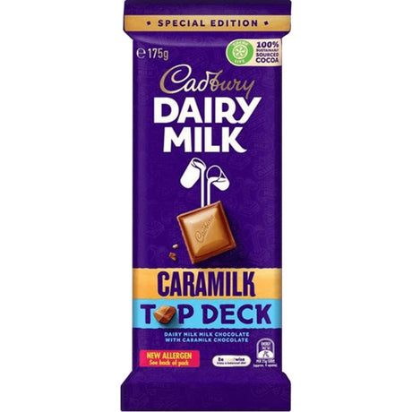 Cadbury Dairy Milk Block Caramilk Top Deck (175g) (AU)