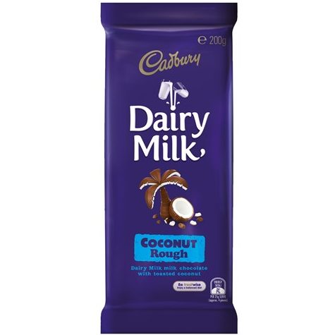 Cadbury Dairy Milk Block Coconut Rough (180g)
