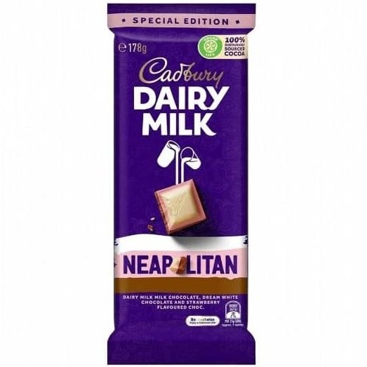 Cadbury Dairy Milk Block Neapolitan (178g)
