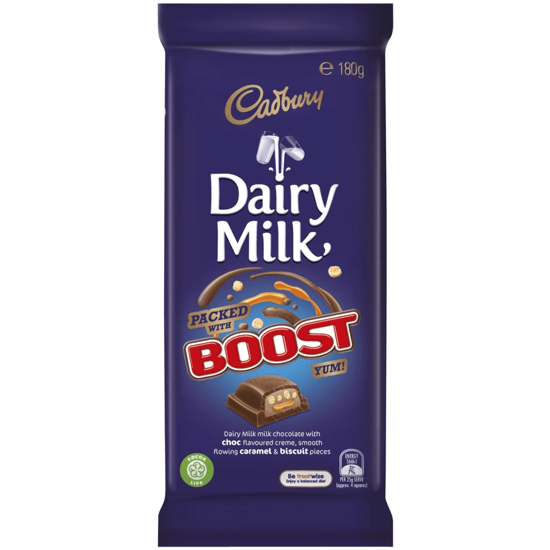 Cadbury Dairy Milk Block With Boost (180g)