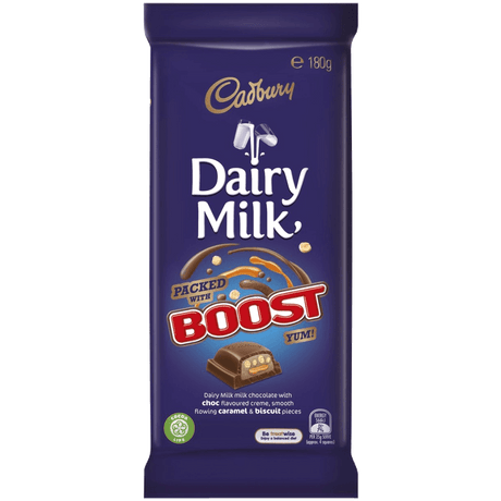 Cadbury Dairy Milk Block With Boost (180g)