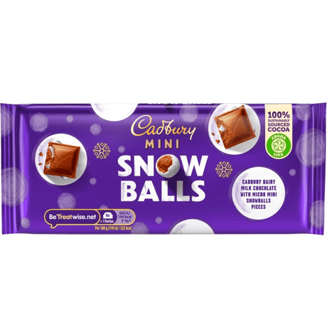 Cadbury Dairy Milk Mini Snowballs Bar (110g)