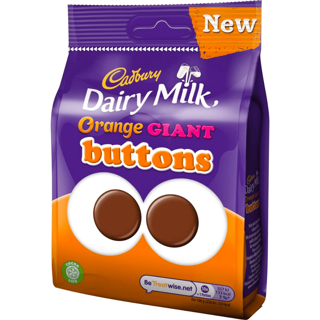 Cadbury Dairy Milk Orange Buttons (110g)