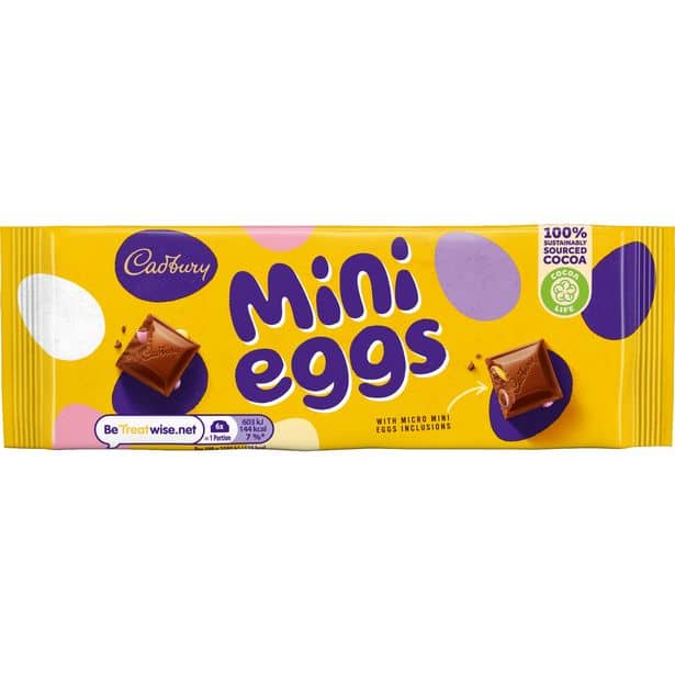 Cadbury Mini Eggs Chocolate Bar (110g)