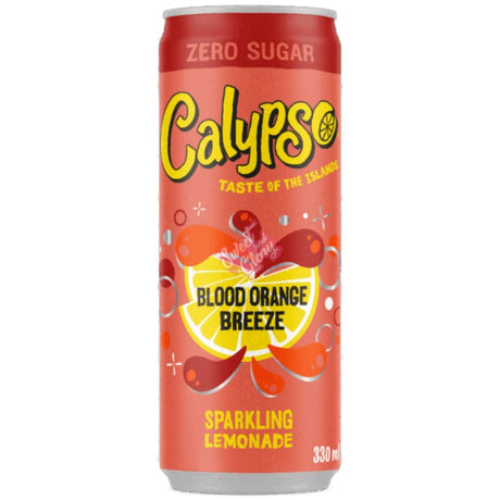Calypso Sparkling Lemonade Blood Orange 330ml Can Zero Sugar USA