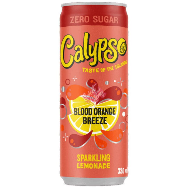 Calypso Sparkling Lemonade Blood Orange 330ml Can Zero Sugar USA