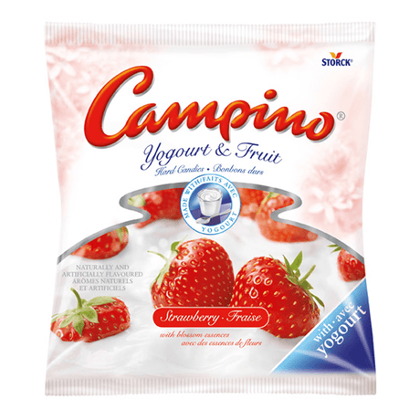 Campino Strawberry and Yoghurt Hard Candy Peg Bag (120g)
