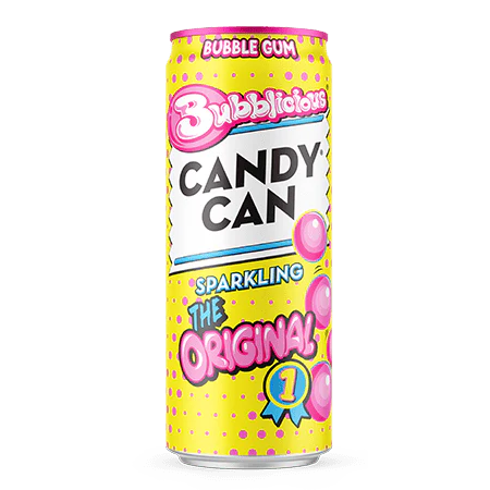Candy Can Bubblicious Bubblegum Flavour Can 330ml USA