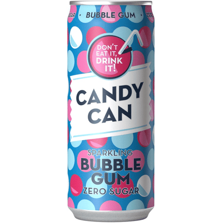 Candy Can Sparkling Bubblegum Zero Sugar (330ml)