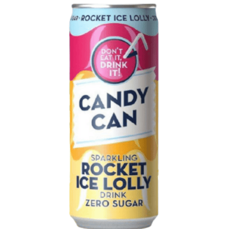 Candy Can Sparkling Rocket Ice Lolly Zero Sugar (330ml)