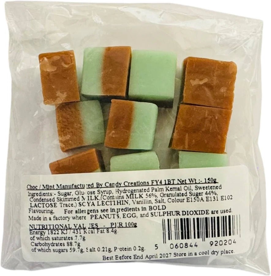 Candy Creations Chocolate Mint Fudge Bag 150g