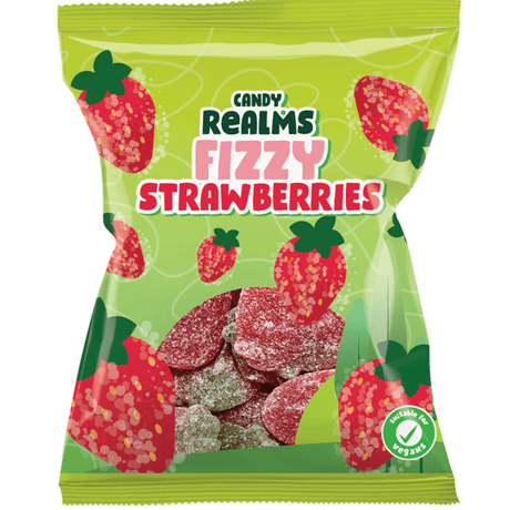 Candy Realms Fizzy Strawberries (190g)