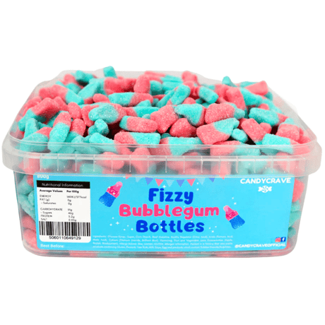 Candycrave Fizzy Bubblegum Bottles Tub (600g)
