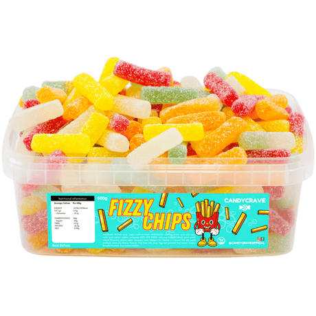 Candycrave Fizzy Chips Tub (600g)