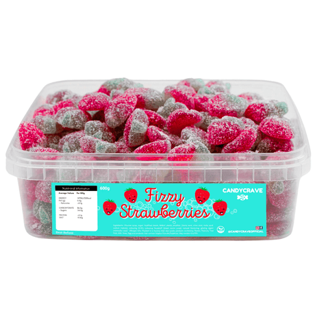 Candycrave Fizzy Strawberries Tub (600g)
