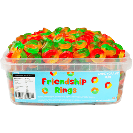 Candycrave Friendship Rings Tub (600g)