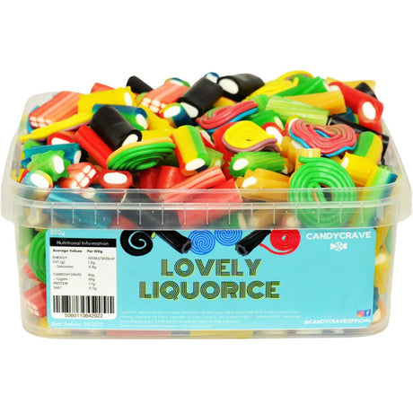 Candycrave Lovely Liqourice Tub (600g)