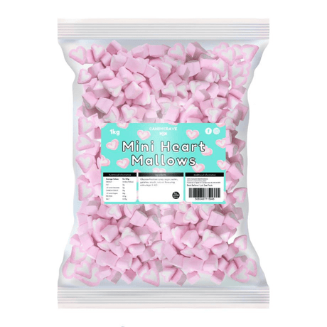 Candycrave Mallows Mini Hearts (1kg)