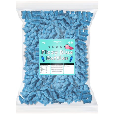 Candycrave Vegan Fizzy Blue Bottles (2kg)