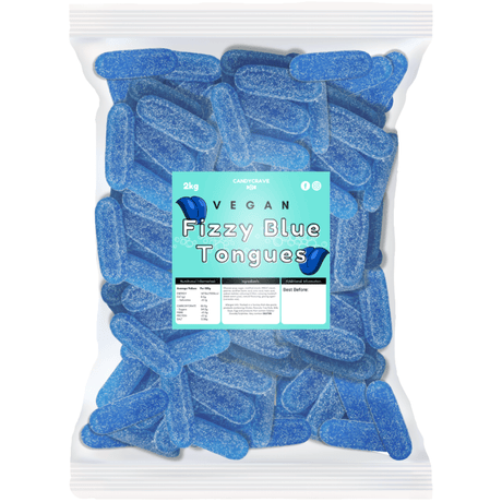 Candycrave Vegan Fizzy Blue Tongues (2kg)