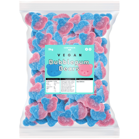 Candycrave Vegan Fizzy Bubblegum Bears (2kg)