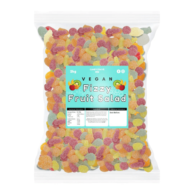 Candycrave Vegan Fizzy Fruit Salad Gums (2kg)