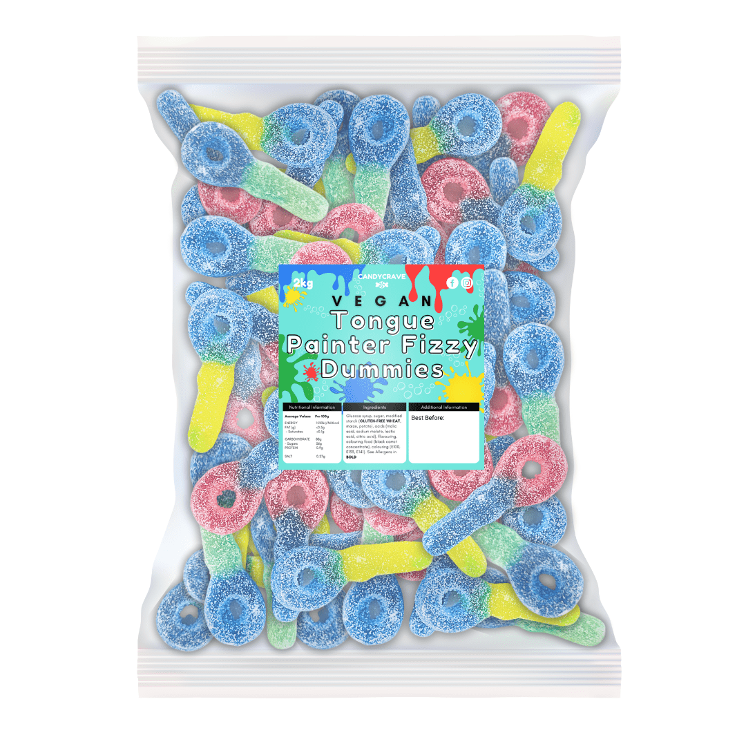 CandyCrave Vegan Tongue Painter Fizzy Dummies (2kg)