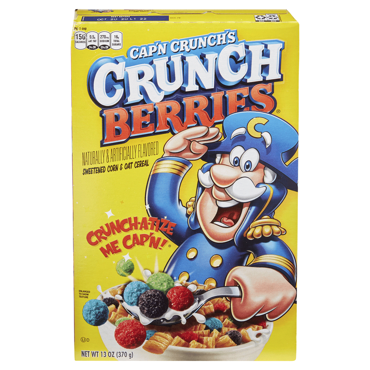 Cap'n Crunch Berries Cereal Box (370g)