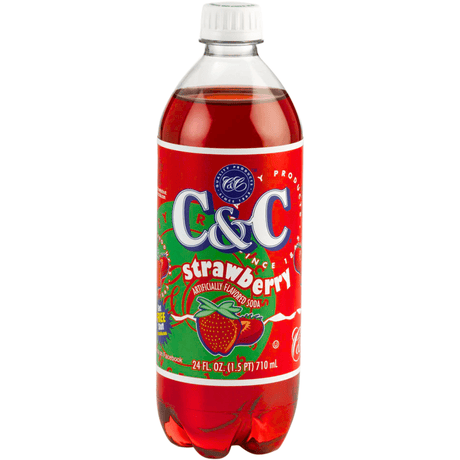 C&C Strawberry Soda (Case of 24) (Best Before Expired 05/23)