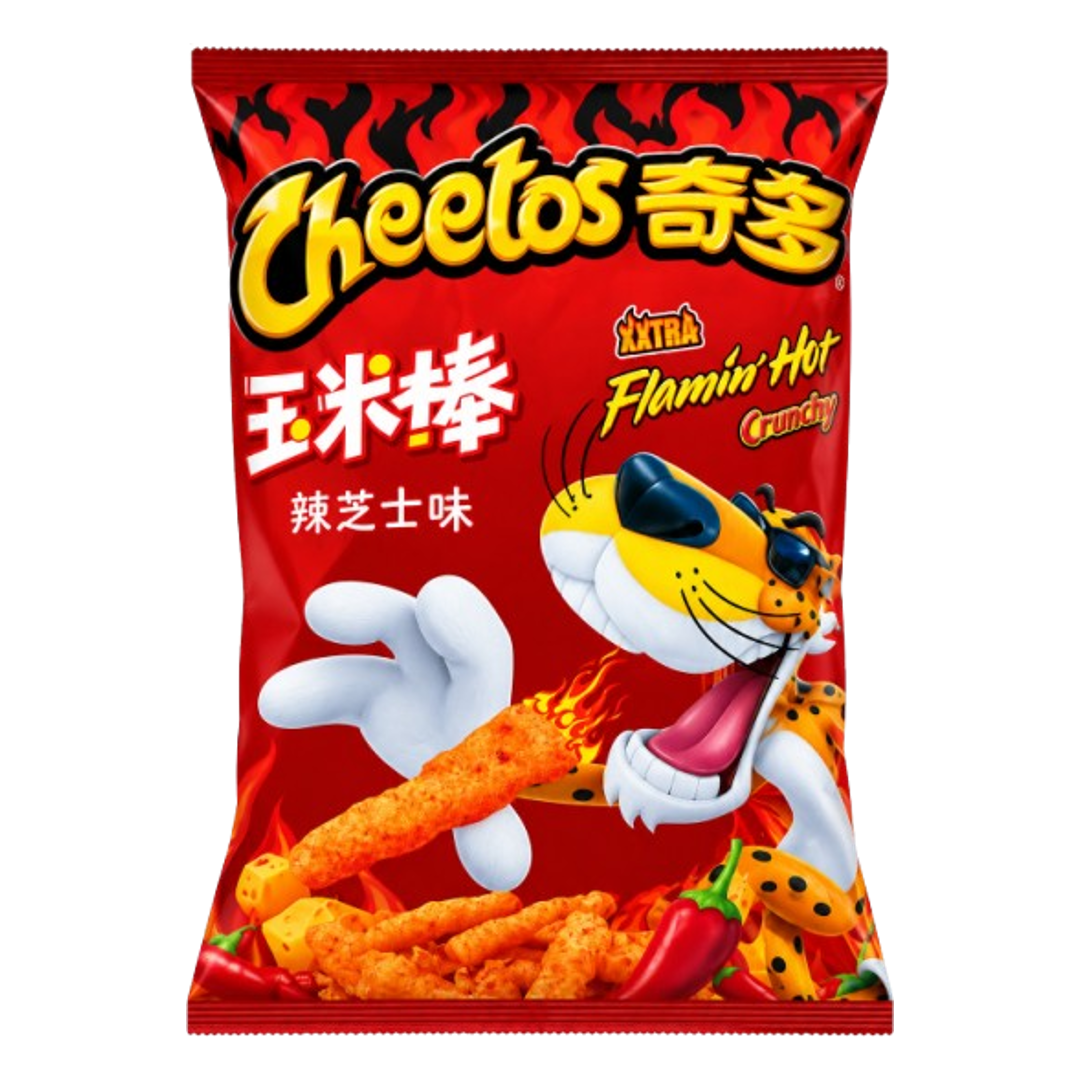Cheetos Crunchy Flaming Hot Extra Hot Bag 60g CHINA