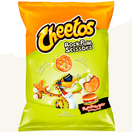Cheetos Rock Paw Scissors Hamburger (85g) (EU)