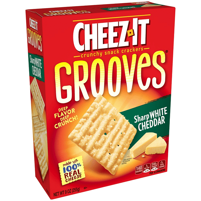 Cheez-It Grooves Sharp White Cheddar (255g)