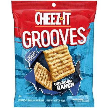Cheez-It Grooves Zesty Cheddar Ranch 92g USA