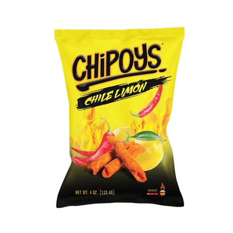 Chipoys Chile Limon Rolled Tortilla Corn Chips (113g)
