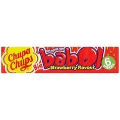 Chupa Chups Big Babol Bubble Gum Strawberry (28g)