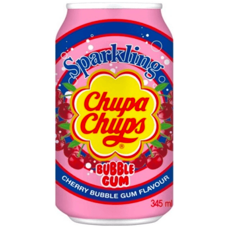 Chupa Chups Sparkling Cherry Bubblegum (345ml)