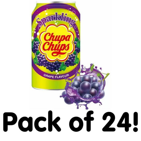 Chupa Chups Sparkling Grape (24 pack)