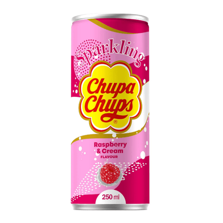 Chupa Chups Sparkling Soda Raspberry and Cream (250ml)
